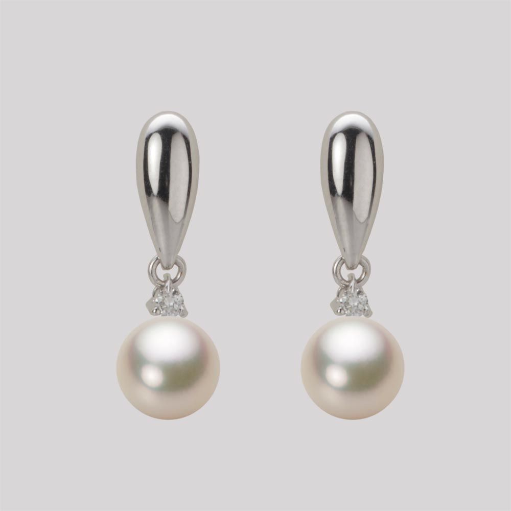 7.0mm アコヤ真珠ピアス