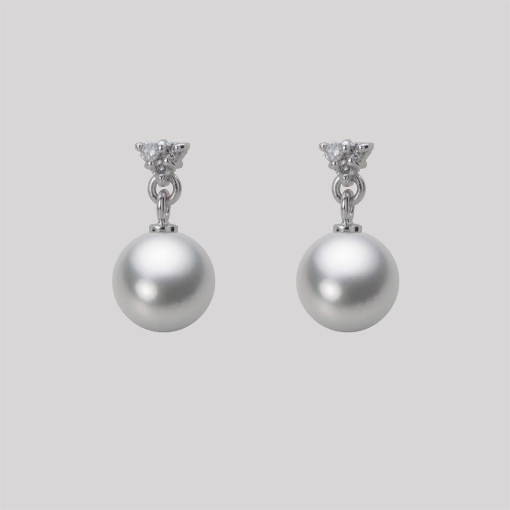 7.0mm アコヤ真珠ピアス
