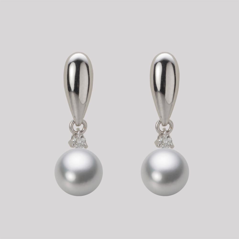 7.0mm アコヤ真珠ピアス