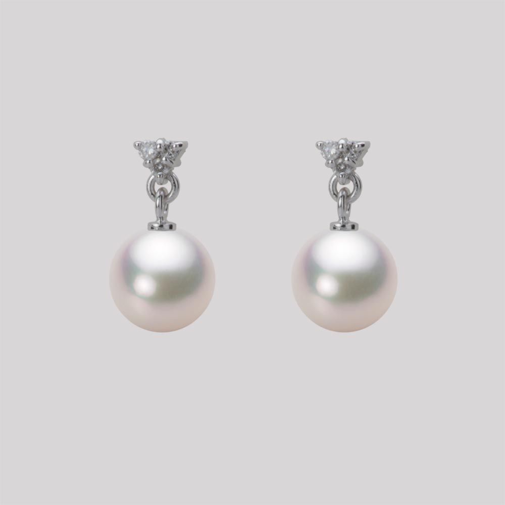 7.0mm アコヤ真珠ピアス