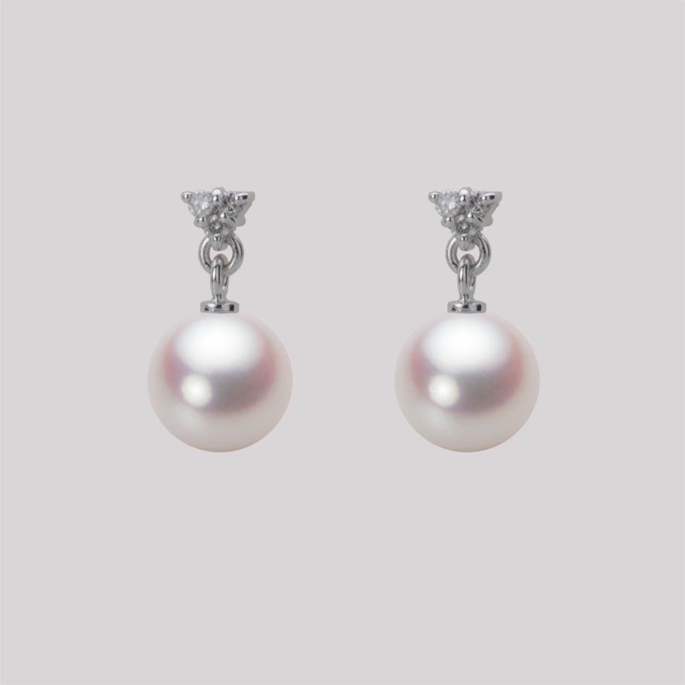 7.0mm アコヤ真珠ピアス