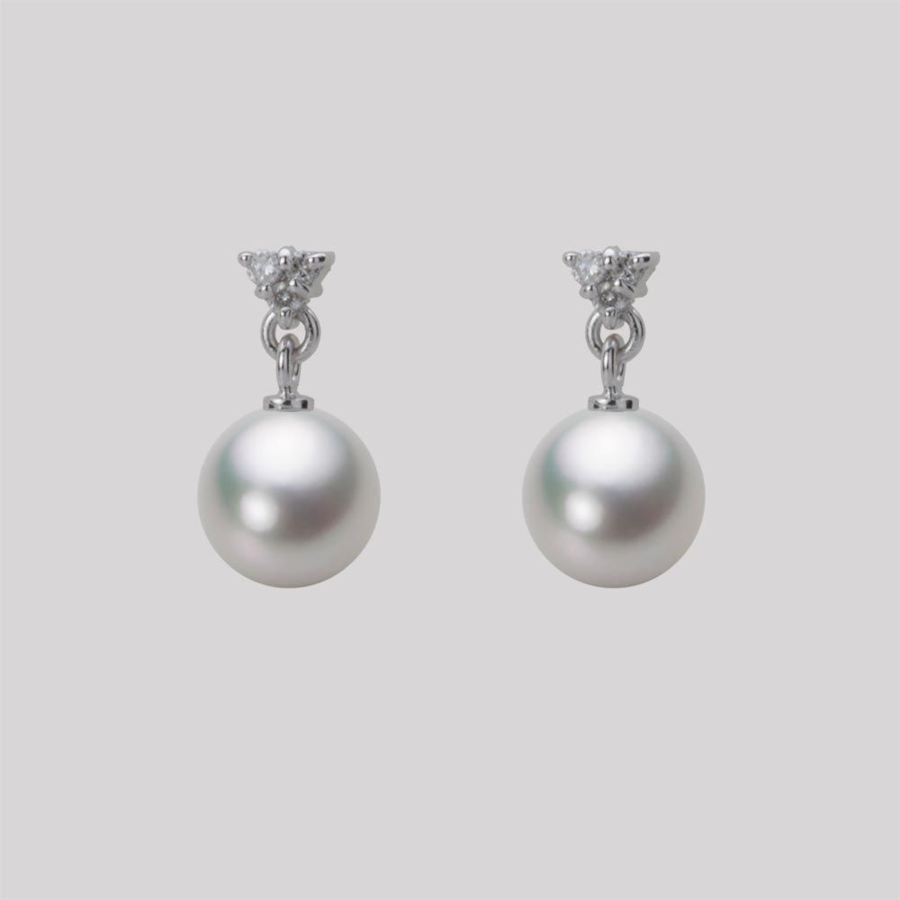 7.0mm アコヤ真珠ピアス