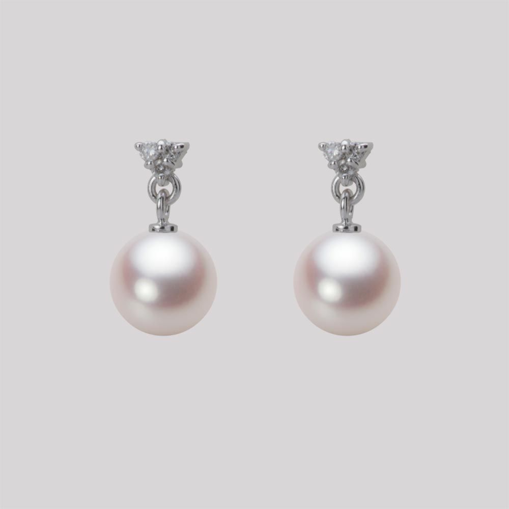 7.0mm アコヤ真珠ピアス
