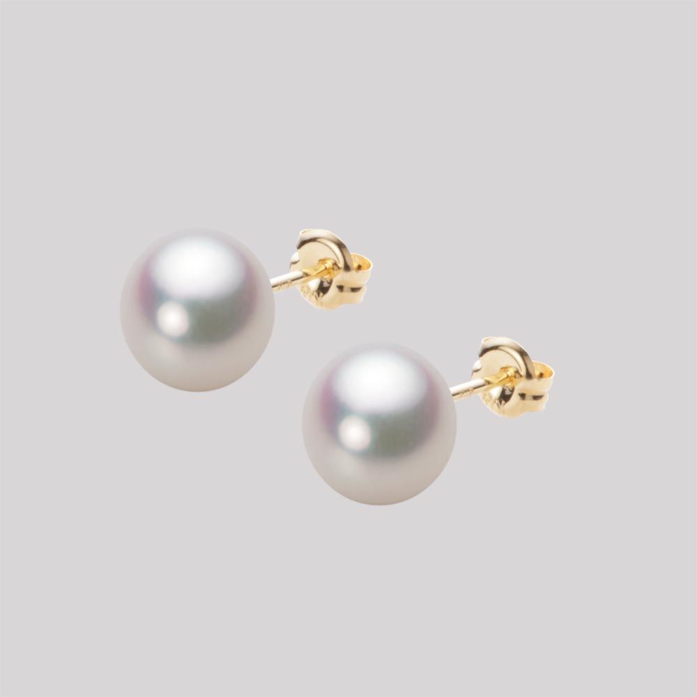 7.5mm アコヤ真珠ピアス