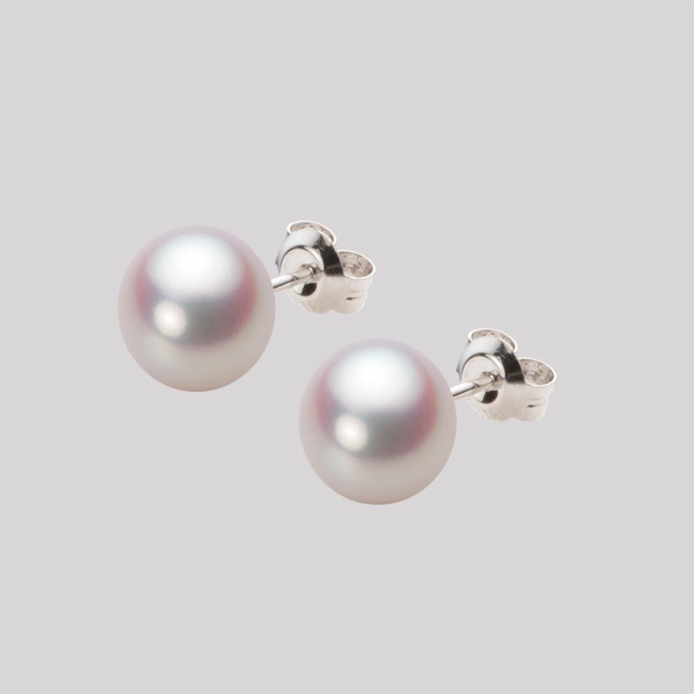 7.5mm アコヤ真珠ピアス