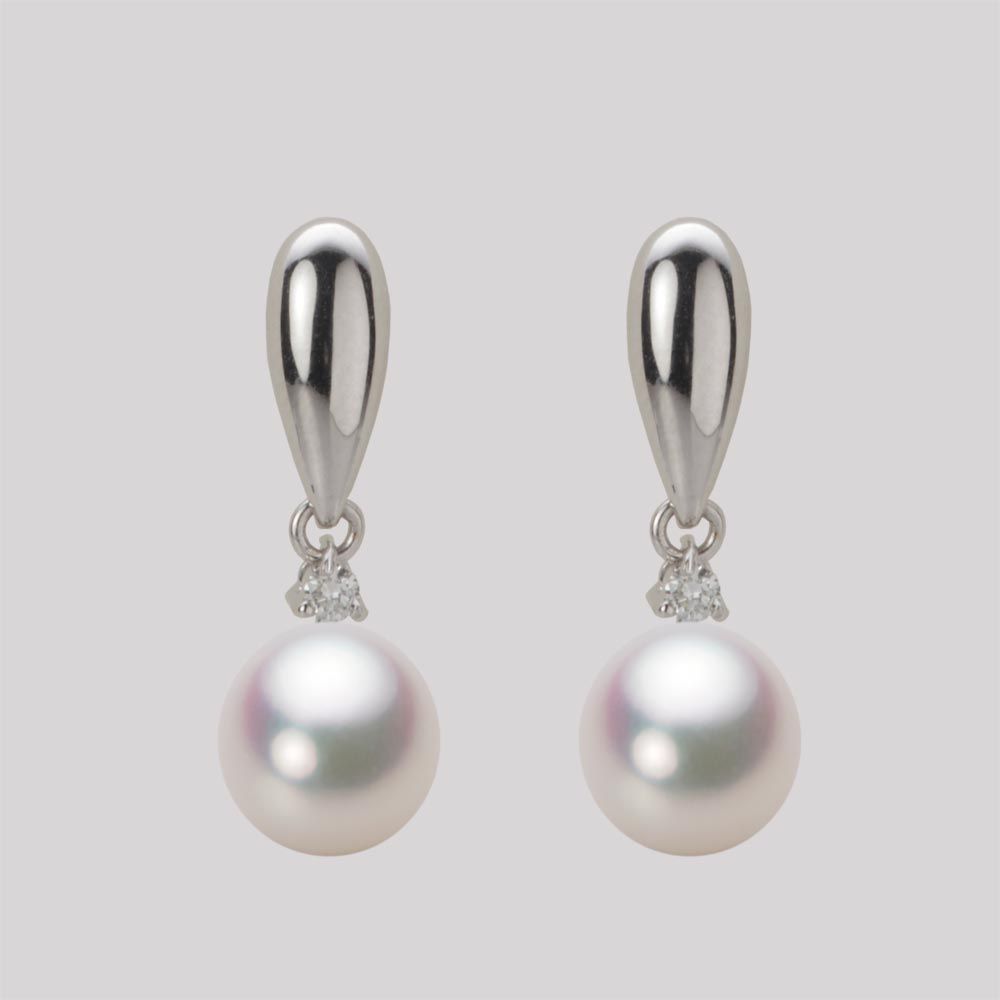 7.5mm アコヤ真珠ピアス