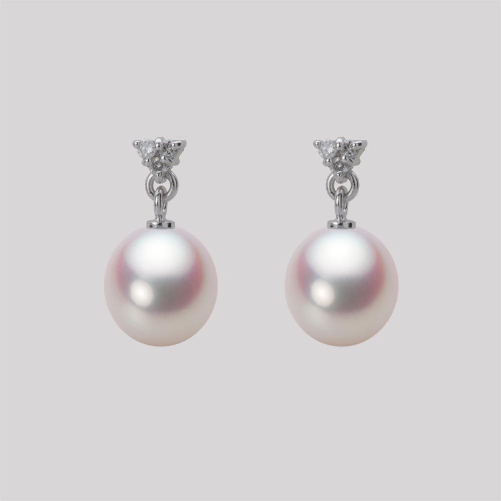 7.5mm アコヤ真珠ピアス