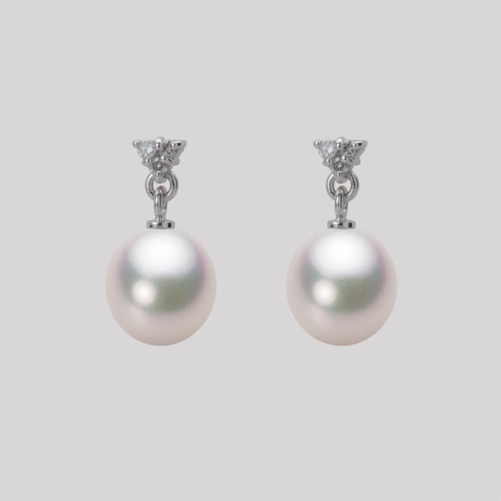 7.5mm アコヤ真珠ピアス