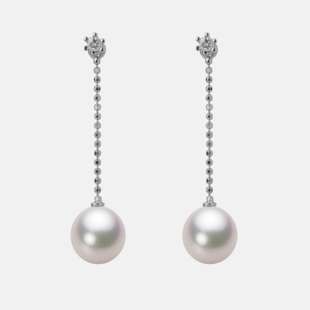 7.5mm アコヤ真珠ピアス