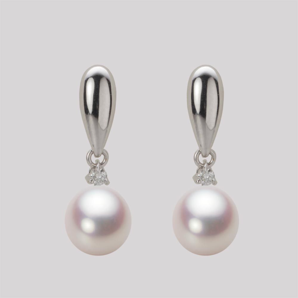 7.5mm アコヤ真珠ピアス