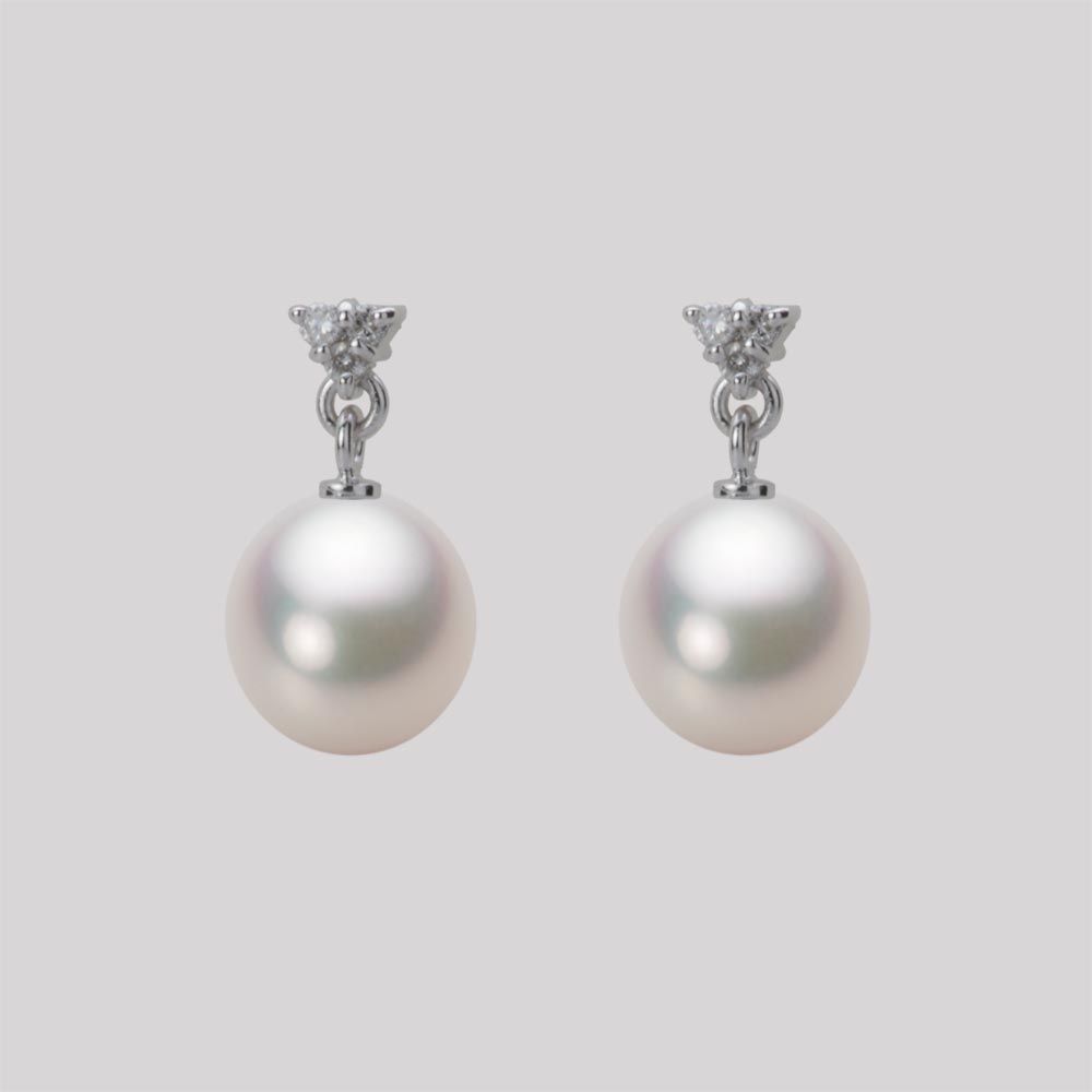7.5mm アコヤ真珠ピアス
