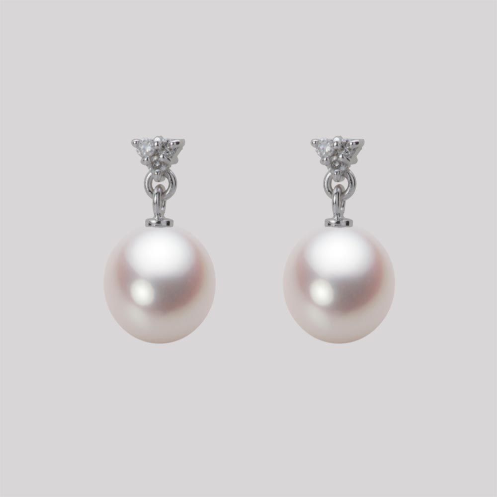 7.5mm アコヤ真珠ピアス