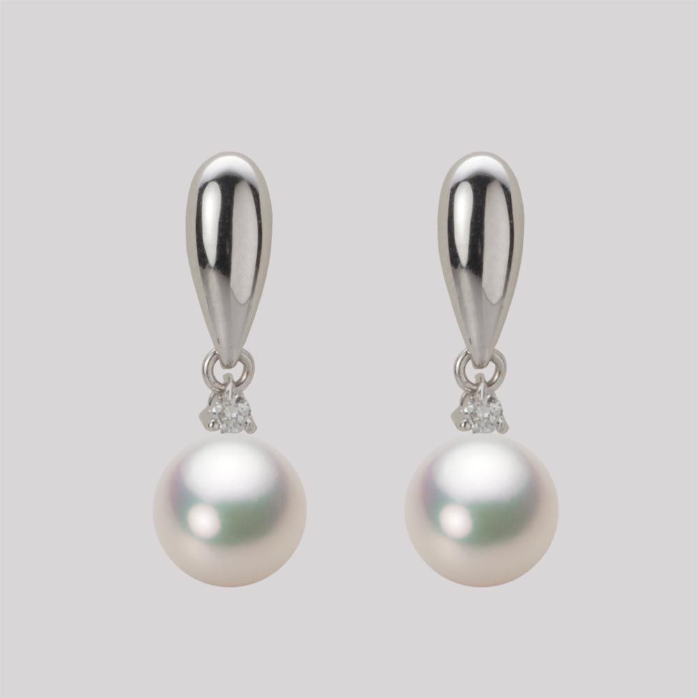 7.5mm アコヤ真珠ピアス