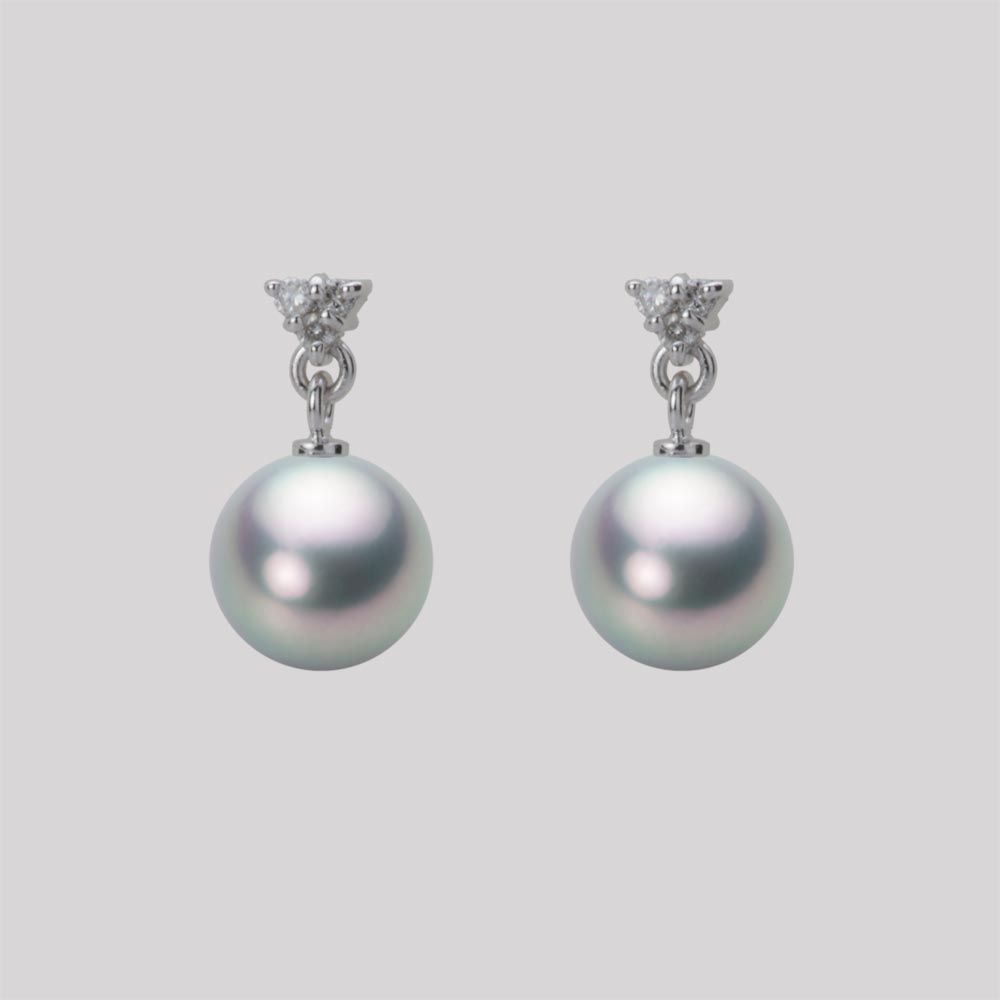 7.5mm アコヤ真珠ピアス
