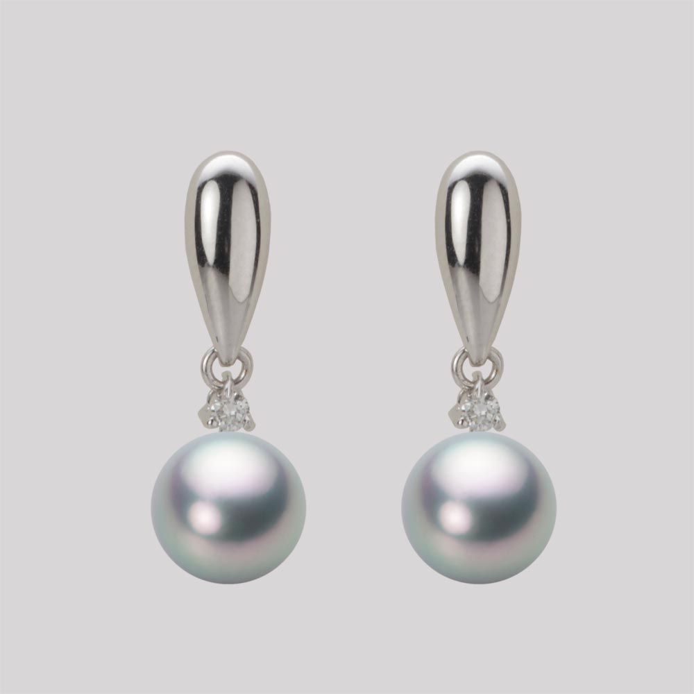 7.5mm アコヤ真珠ピアス