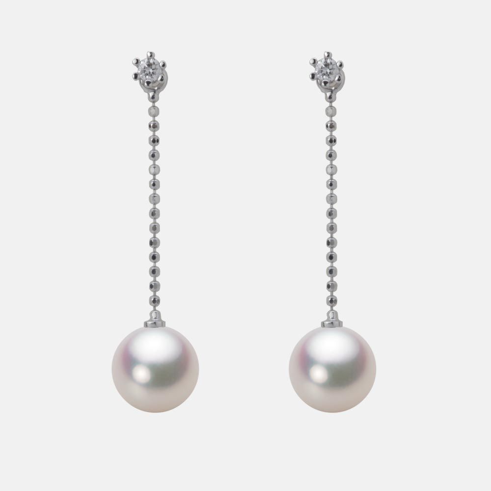7.5mm アコヤ真珠ピアス