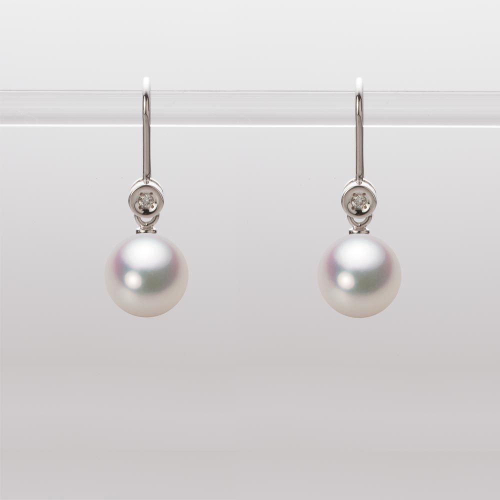 7.5mm アコヤ真珠ピアス