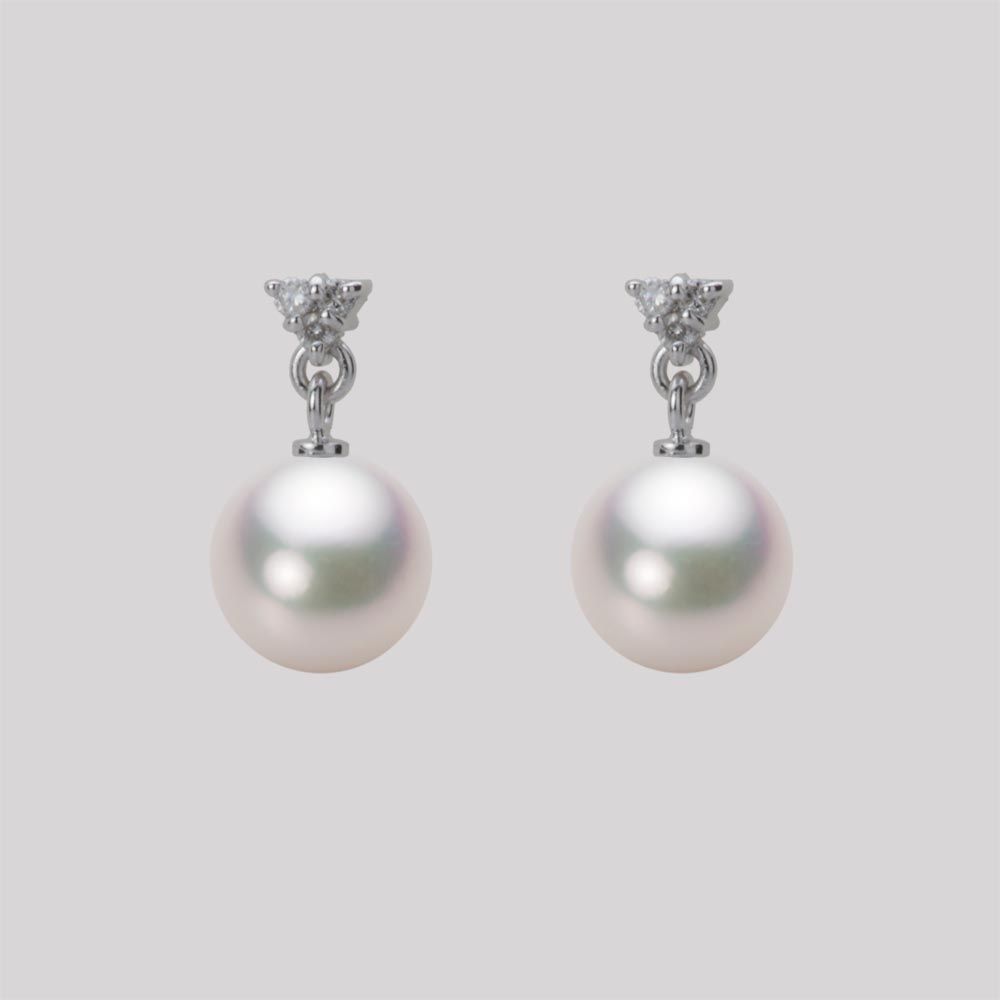 7.5mm アコヤ真珠ピアス