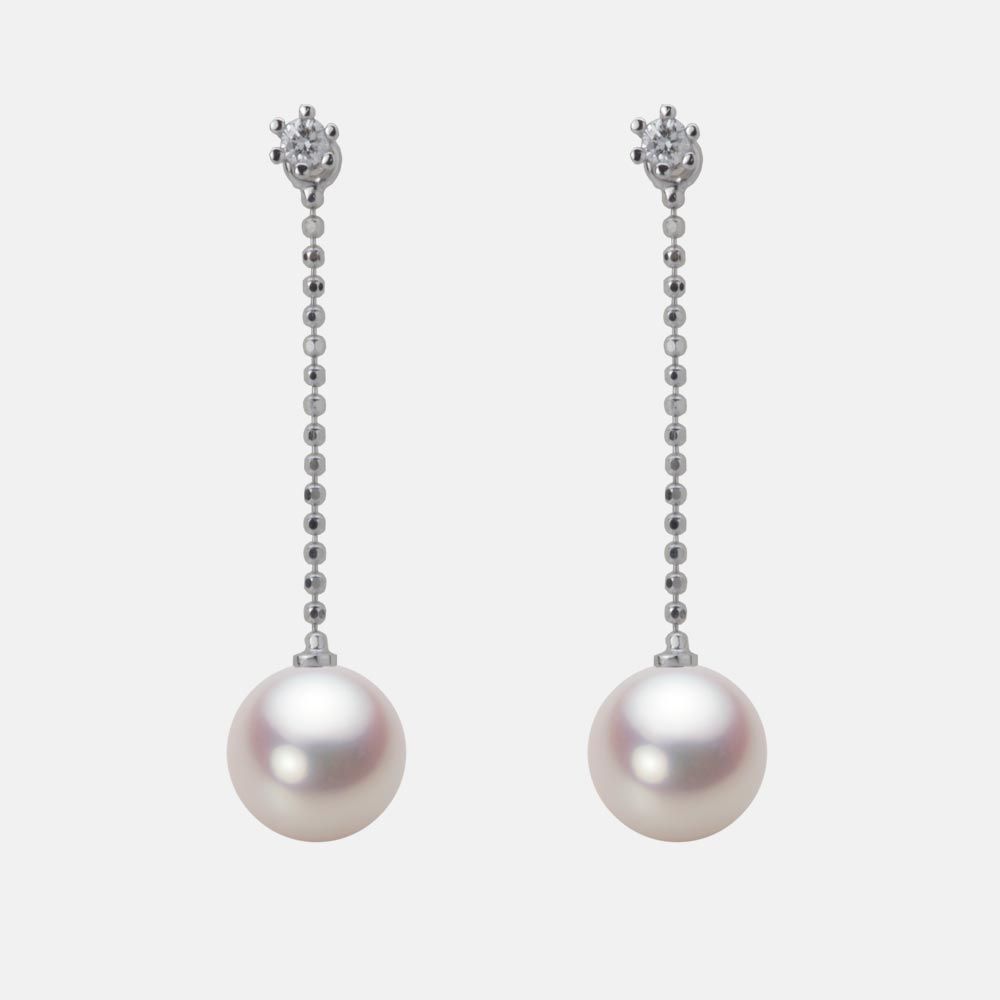 7.5mm アコヤ真珠ピアス