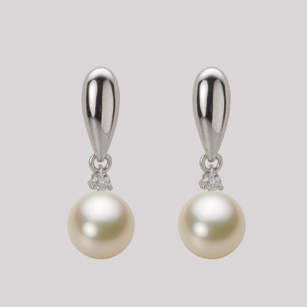 7.5mm アコヤ真珠ピアス