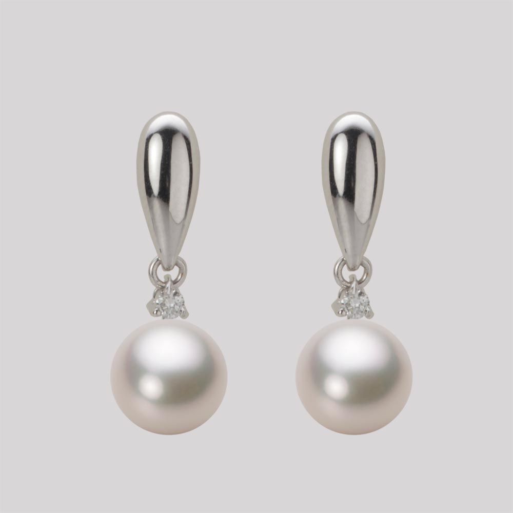 7.5mm アコヤ真珠ピアス
