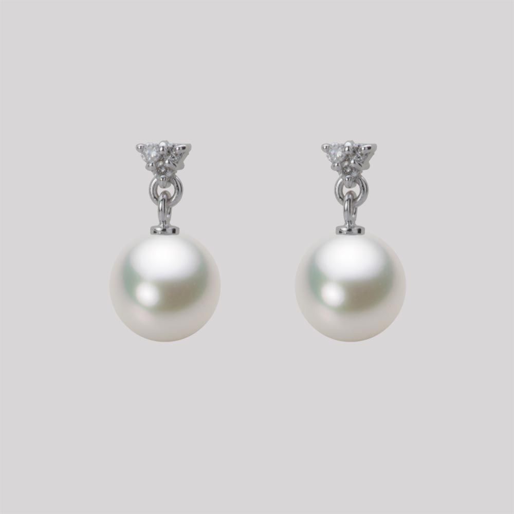 7.5mm アコヤ真珠ピアス