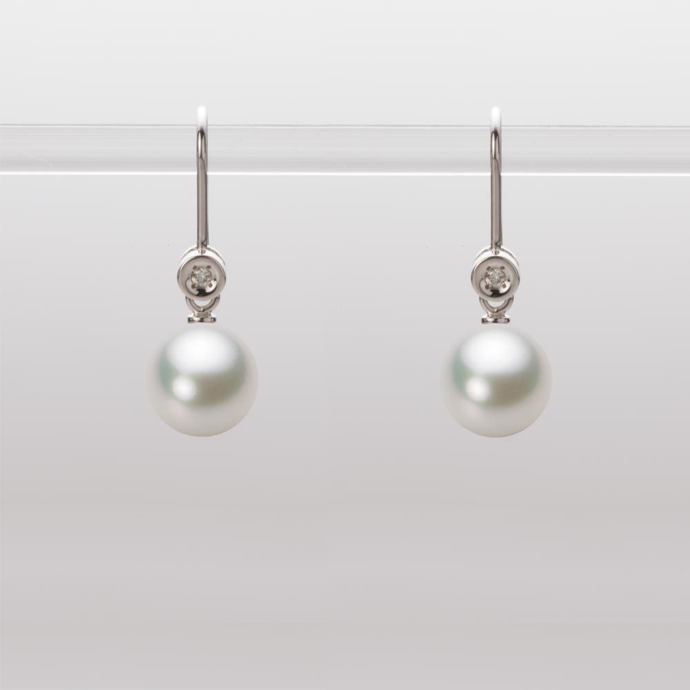 7.5mm アコヤ真珠ピアス