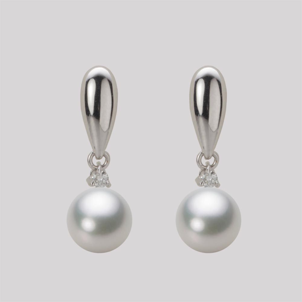 7.5mm アコヤ真珠ピアス