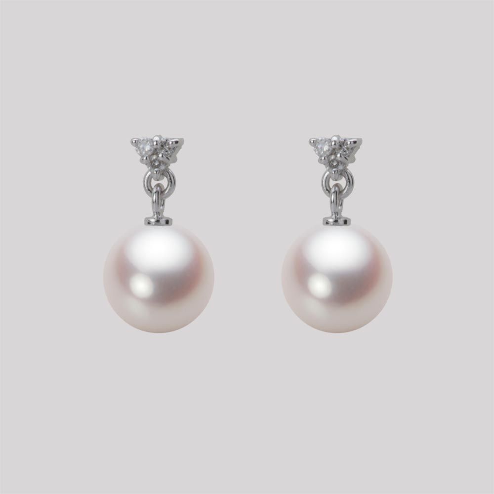 7.5mm アコヤ真珠ピアス
