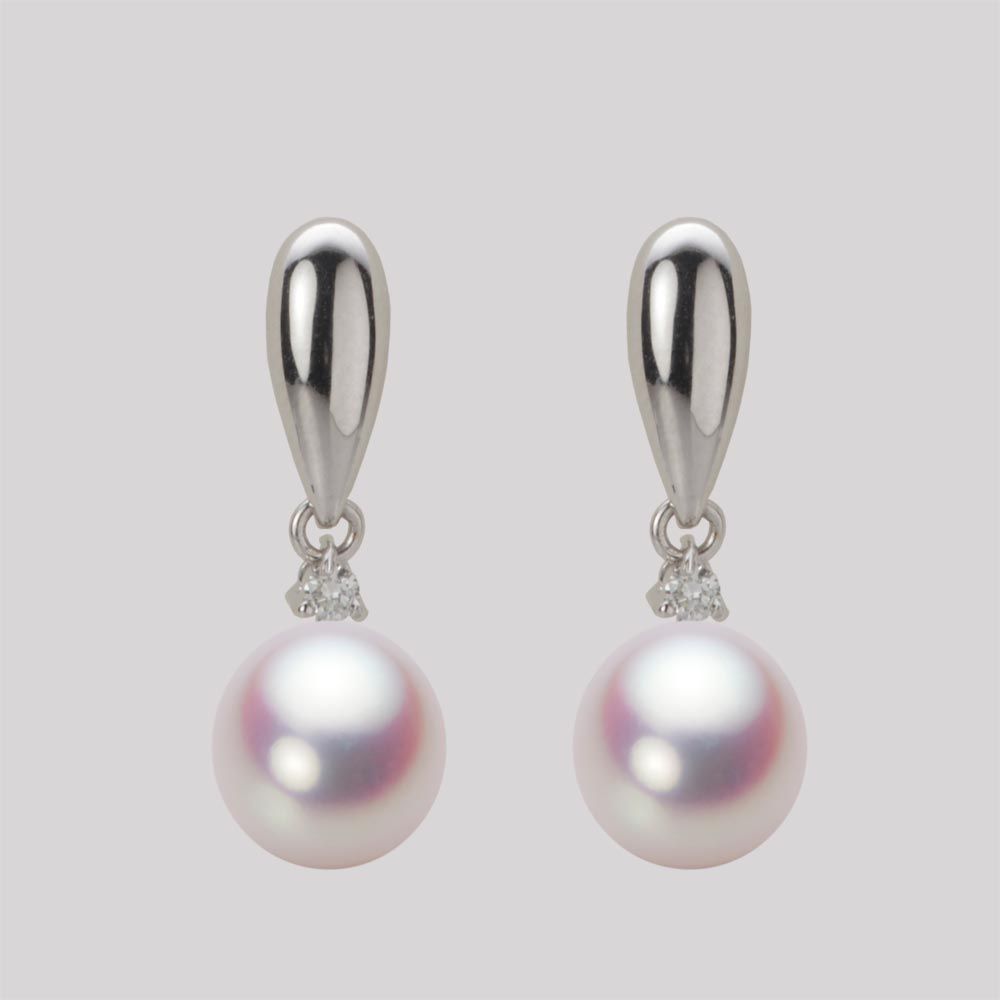 8.0mm アコヤ真珠ピアス