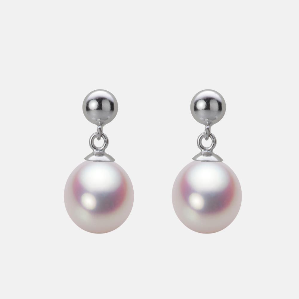 8.0mm アコヤ真珠ピアス