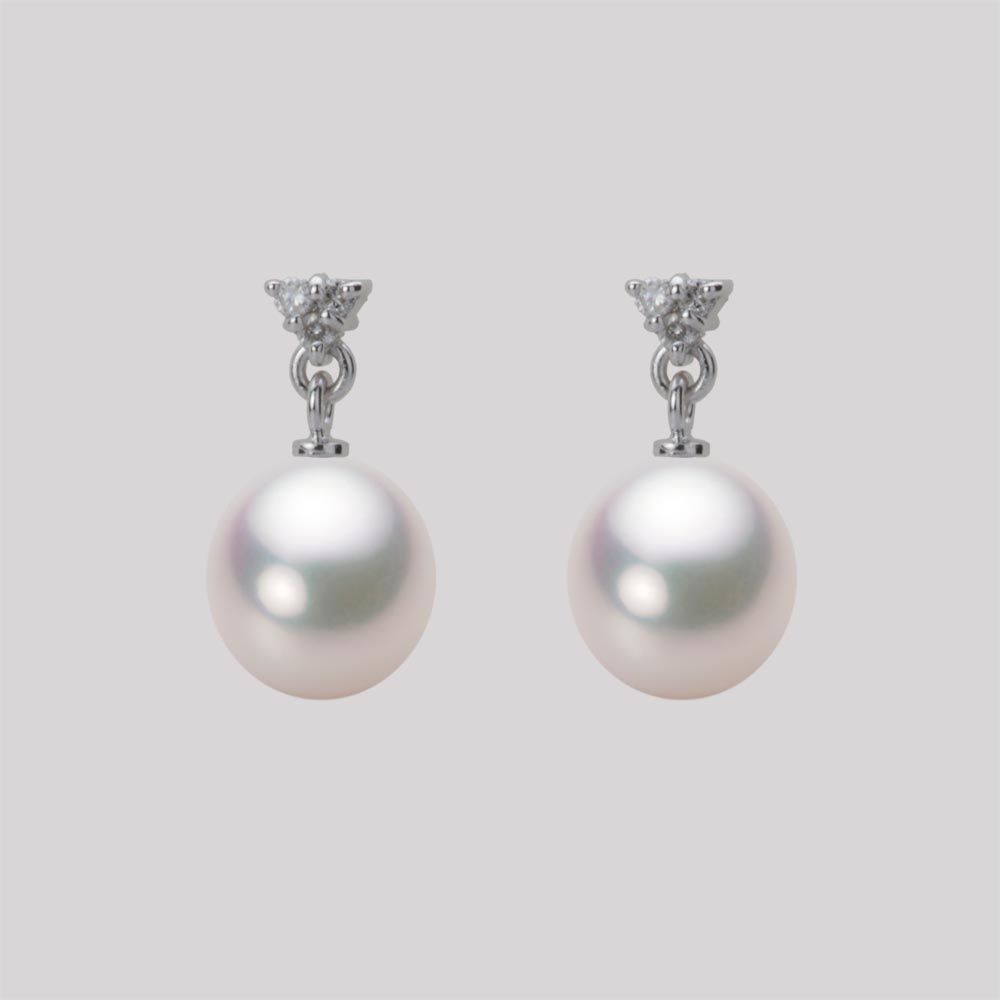 8.0mm アコヤ真珠ピアス