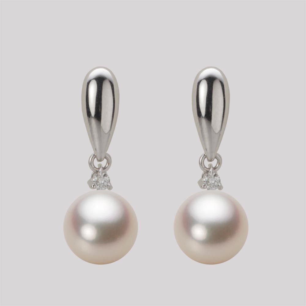 8.0mm アコヤ真珠ピアス