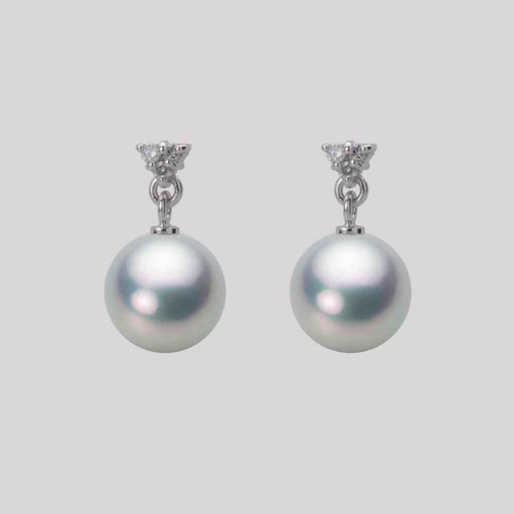 8.0mm アコヤ真珠ピアス