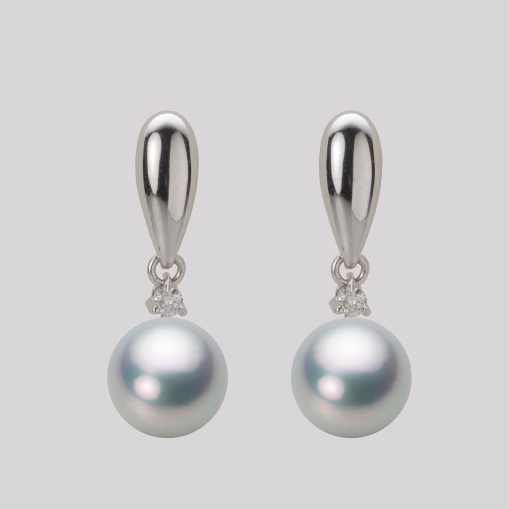 8.0mm アコヤ真珠ピアス