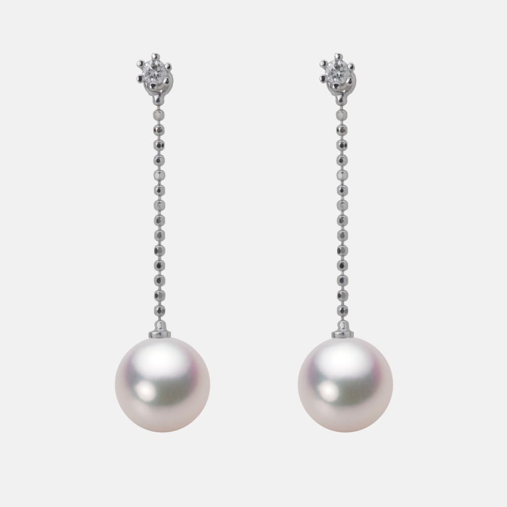 8.0mm アコヤ真珠ピアス