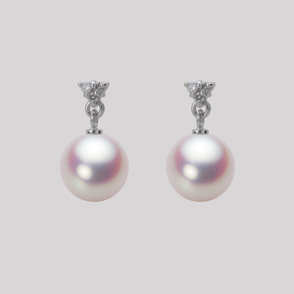 8.0mm アコヤ真珠ピアス