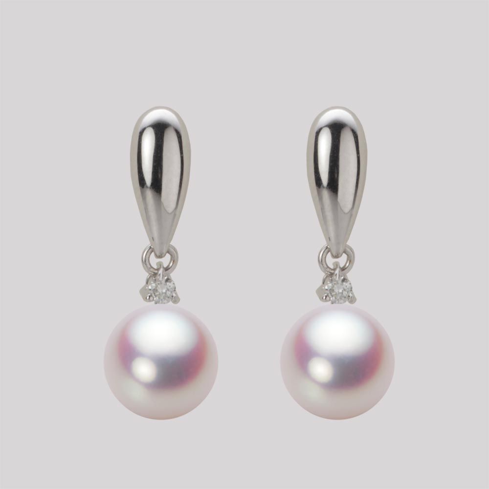 8.0mm アコヤ真珠ピアス