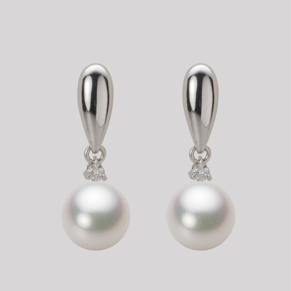 8.0mm アコヤ真珠ピアス