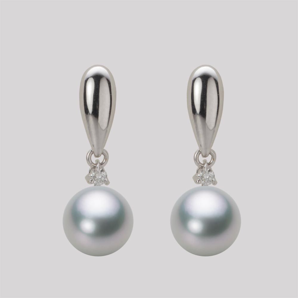8.0mm アコヤ真珠ピアス