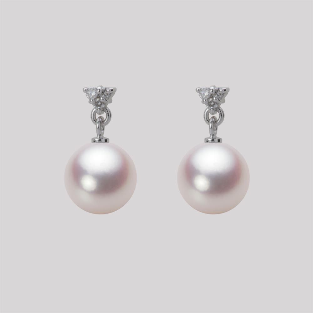 8.0mm アコヤ真珠ピアス