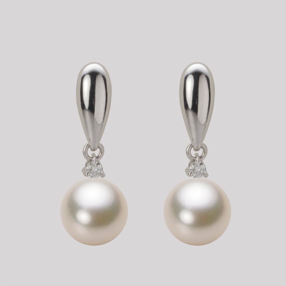 8.0mm アコヤ真珠ピアス