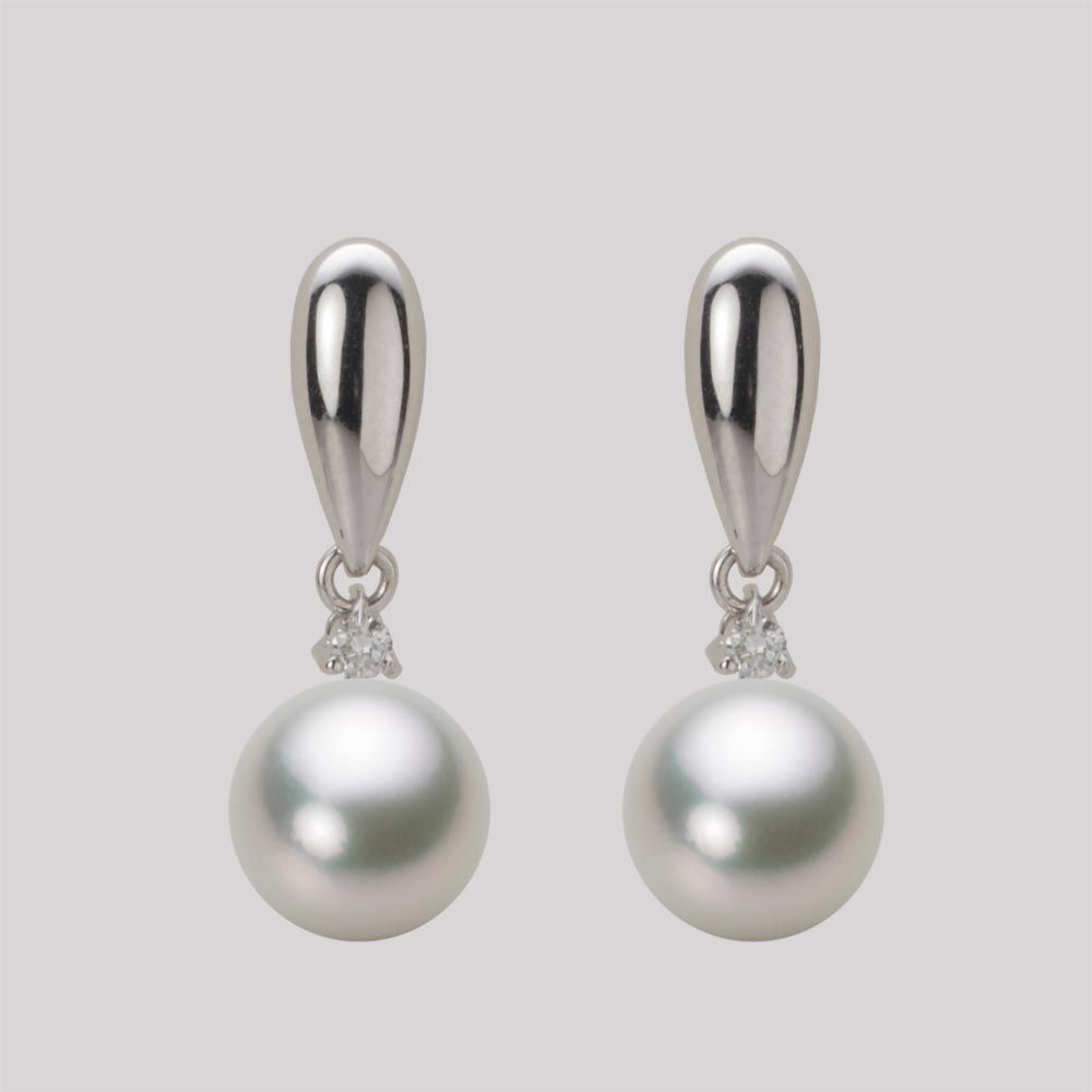 8.0mm アコヤ真珠ピアス