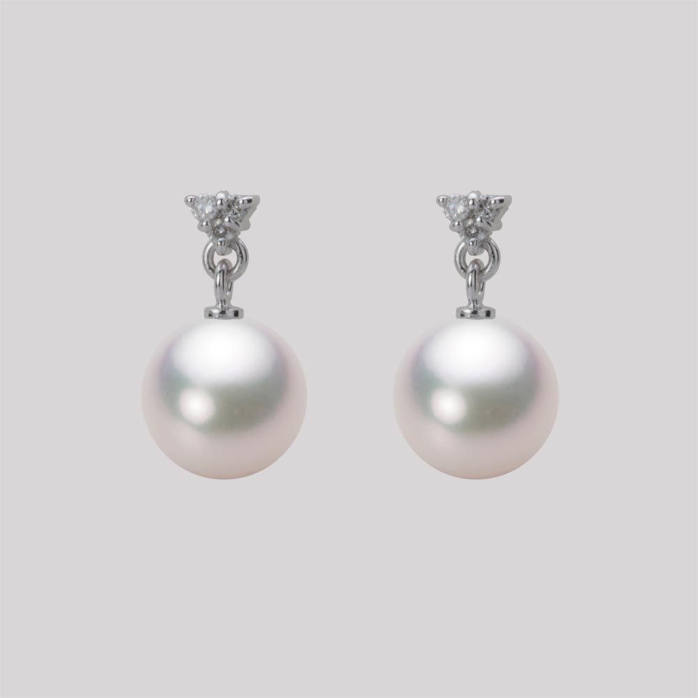 8.0mm アコヤ真珠ピアス
