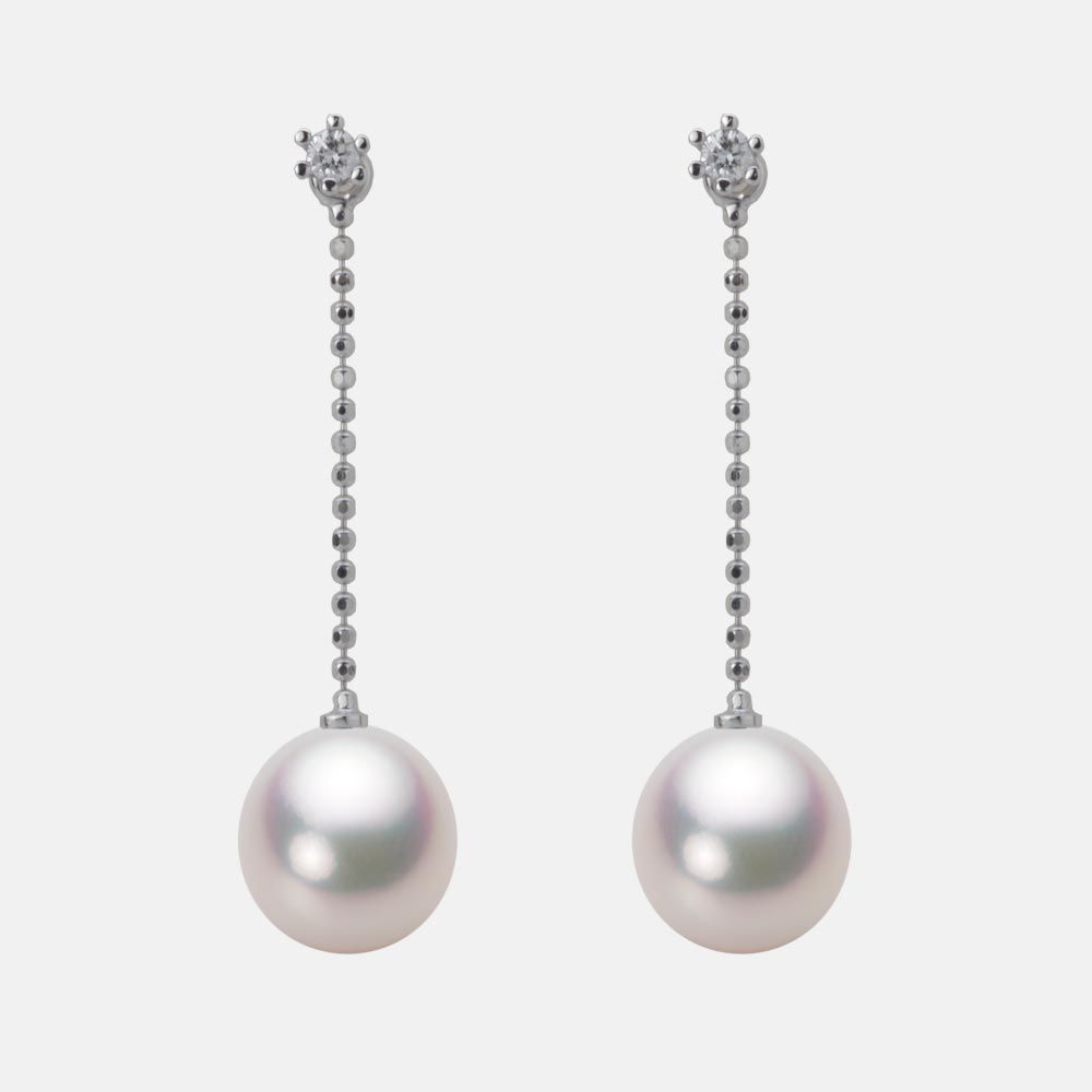 8.5mm アコヤ真珠ピアス