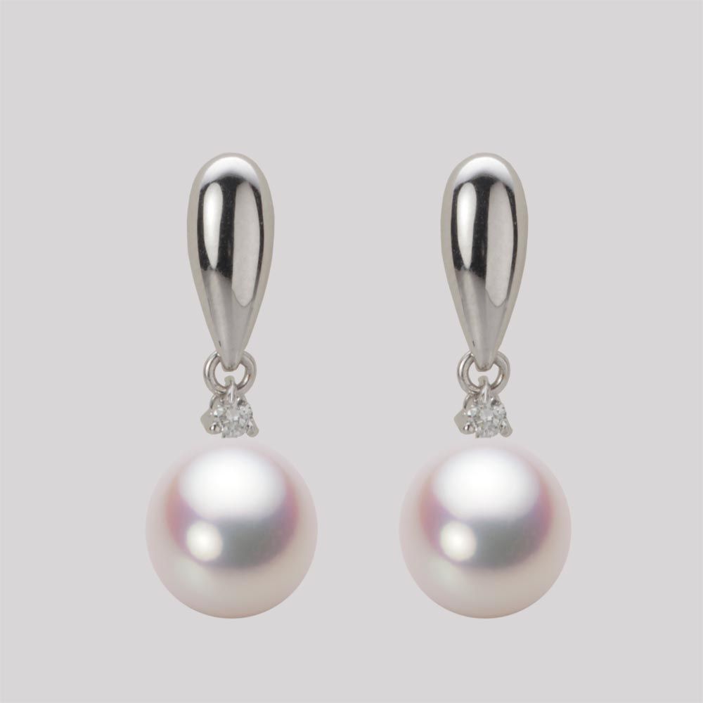 8.5mm アコヤ真珠ピアス