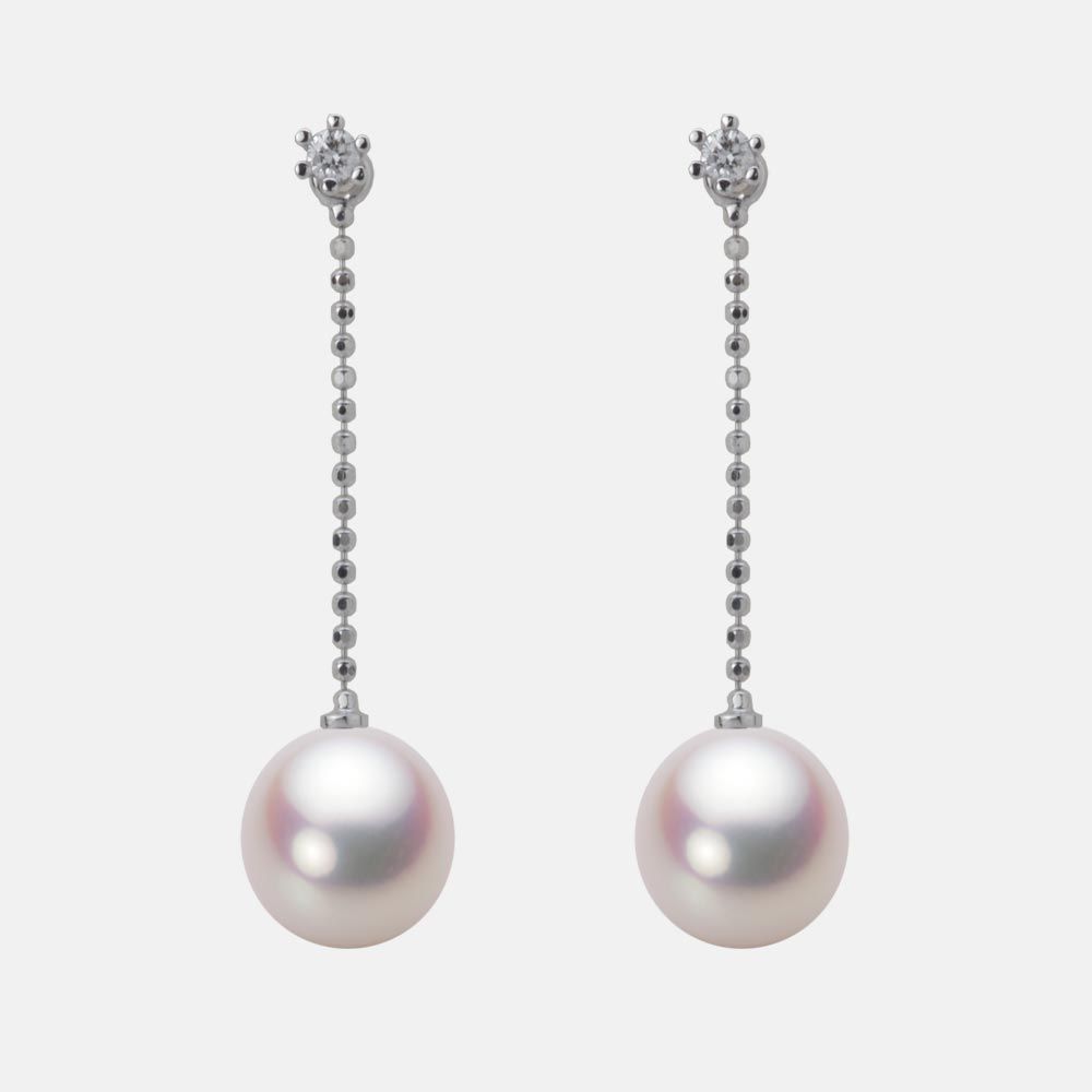 8.5mm アコヤ真珠ピアス