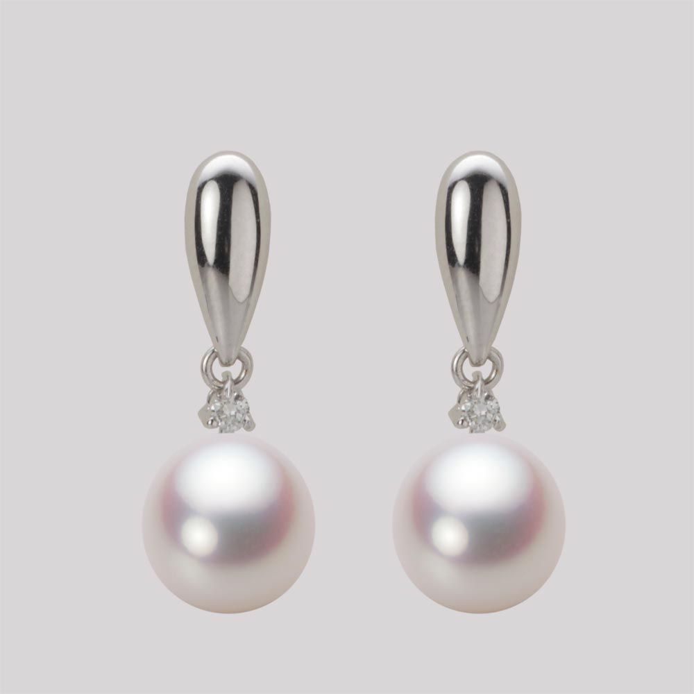 8.5mm アコヤ真珠ピアス