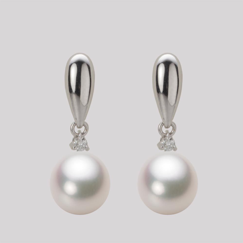 8.5mm アコヤ真珠ピアス