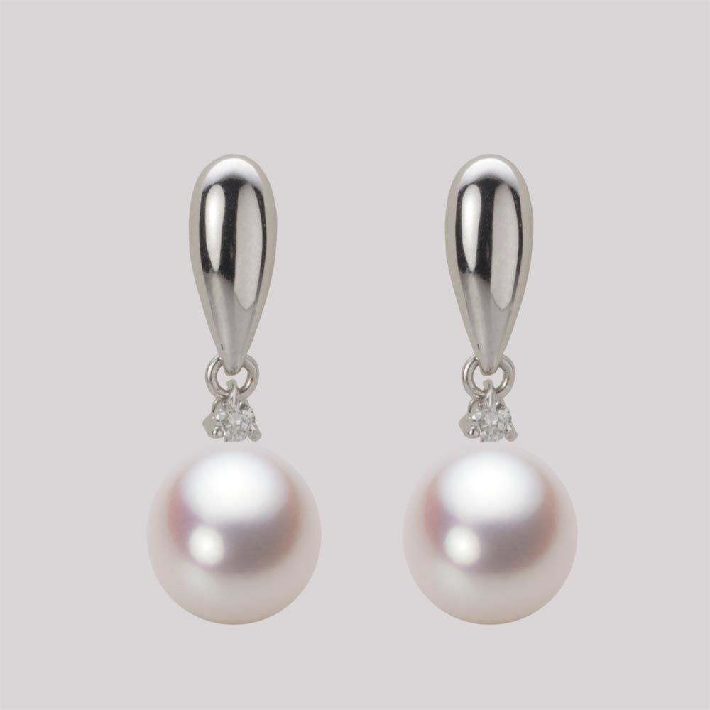8.5mm アコヤ真珠ピアス